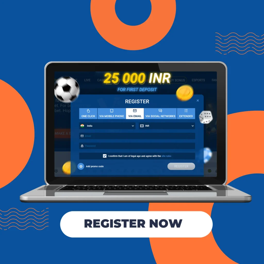 Registration at Mostbet in India.